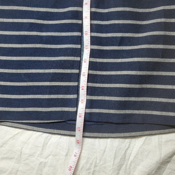 THE LIMITED | FRONT ZIP STRIPED CASUAL MINI SHORT SKIRT WOMEN'S SIZE 0 - Picture 12 of 12